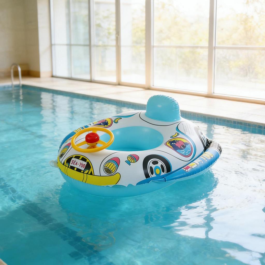Baby Pool Inflatable Float Seat Boat Swim Ring Swimming Safe Raft Kids Water Motorcycle Car Baby Swimming Ring Floating Chair