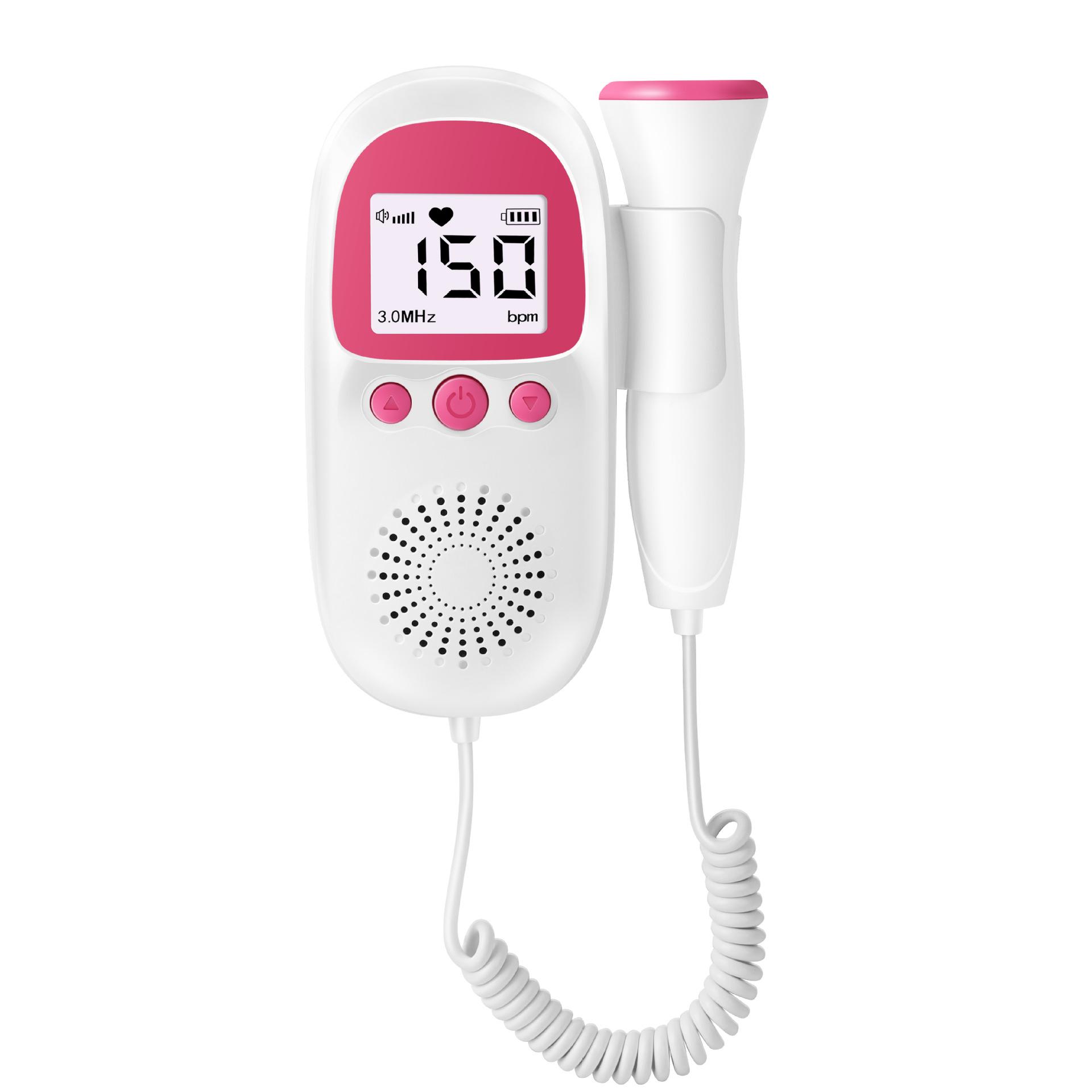 

Portable Handheld Fetal Heart Rate Monitor for Pregnant Women English Export Version розовый
