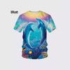Female and Male Summer Casual Short-sleeved Cute Dolphin 3D Printed Funny T-shirt