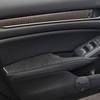 Real Carbon Fiber Car Accessories Door Armrest Panel Decorative Cover Soft Sticker For Honda Accord 10th Gen 2018