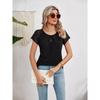 Ladies' Short Sleeved Temperament Casual And Fashionable Design Sense Spring And Summer Top Y2K Sexy Waist Cinching Short Sleeved T-Shirt