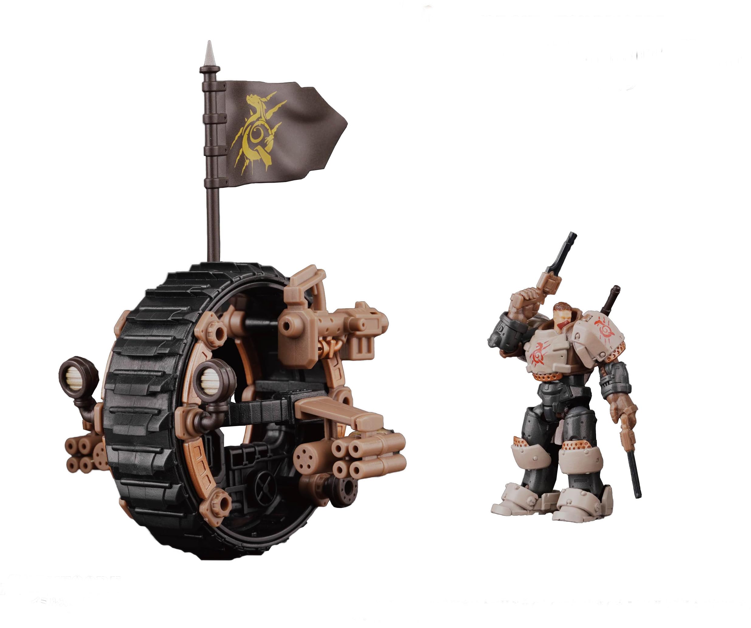 

TOYS ALLIANCE LIMITED Серия Core Imilus ARC 46 Бригада Реликтов Сигнальный Дым Чакрам Мотоцикл Масштаб ABS POM PA ПВХ Раскрашенная Подвижная Фигурка Arc Senki 1/35 &