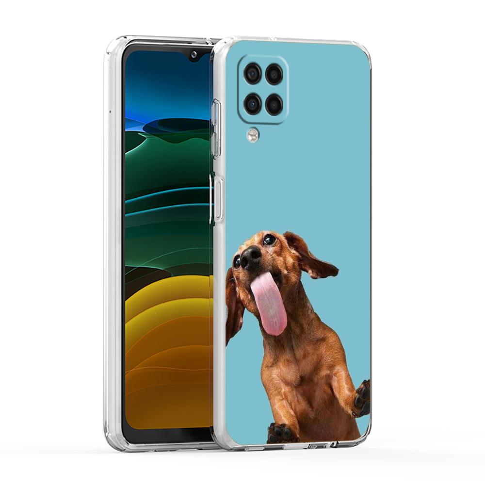 Dachshund Silhouette Dog Cute Phone Case For Samsung A13 A33 A35 A55 A73 A53 A23 A51 A71 A21S A31 A41 A05s A03S A15 A25 5G Cover