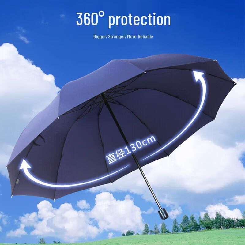 Tiangang 3-voudige 10-ribs Extra Grote Zon/Regenparaplu