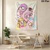 Cartoon mermaid and sea Pattern Home Decor Tapestry, Wall Hanging, Decorative RV Wall Cloth.XGT0914387