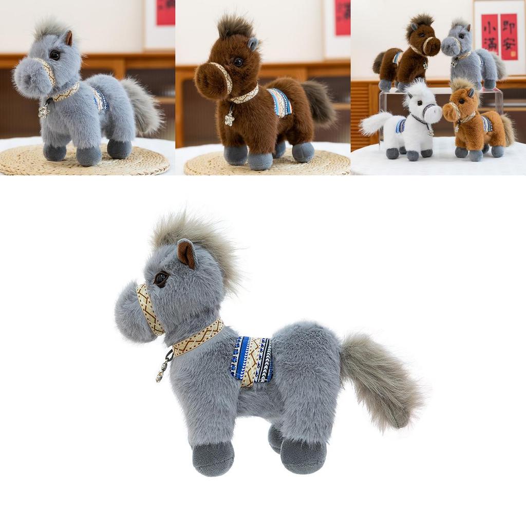 Plush Pony Toy With Pp Cotton Filling For Children Gift And Decor