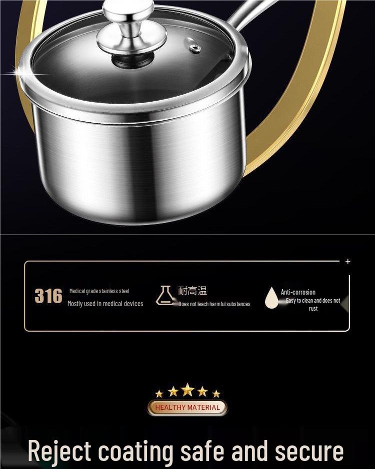 316 Stainless Steel Non-stick Milk and Baby Food Pot