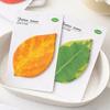 Leaf-Shaped Sticky Notepads Removable Memo Pads Paper Sticker Pads Anti-Forgetting Reminder Note for Home Wall Photo DIY Decoration