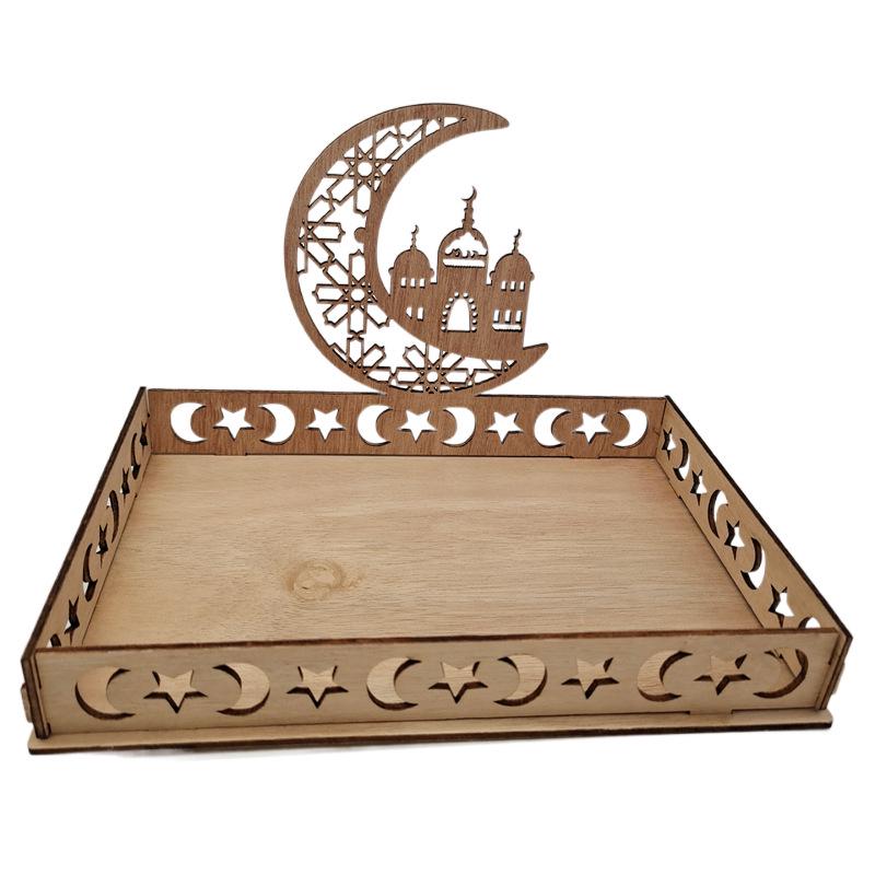 2022 Wooden Holiday Ornaments Table and Dessert Tray Decorations