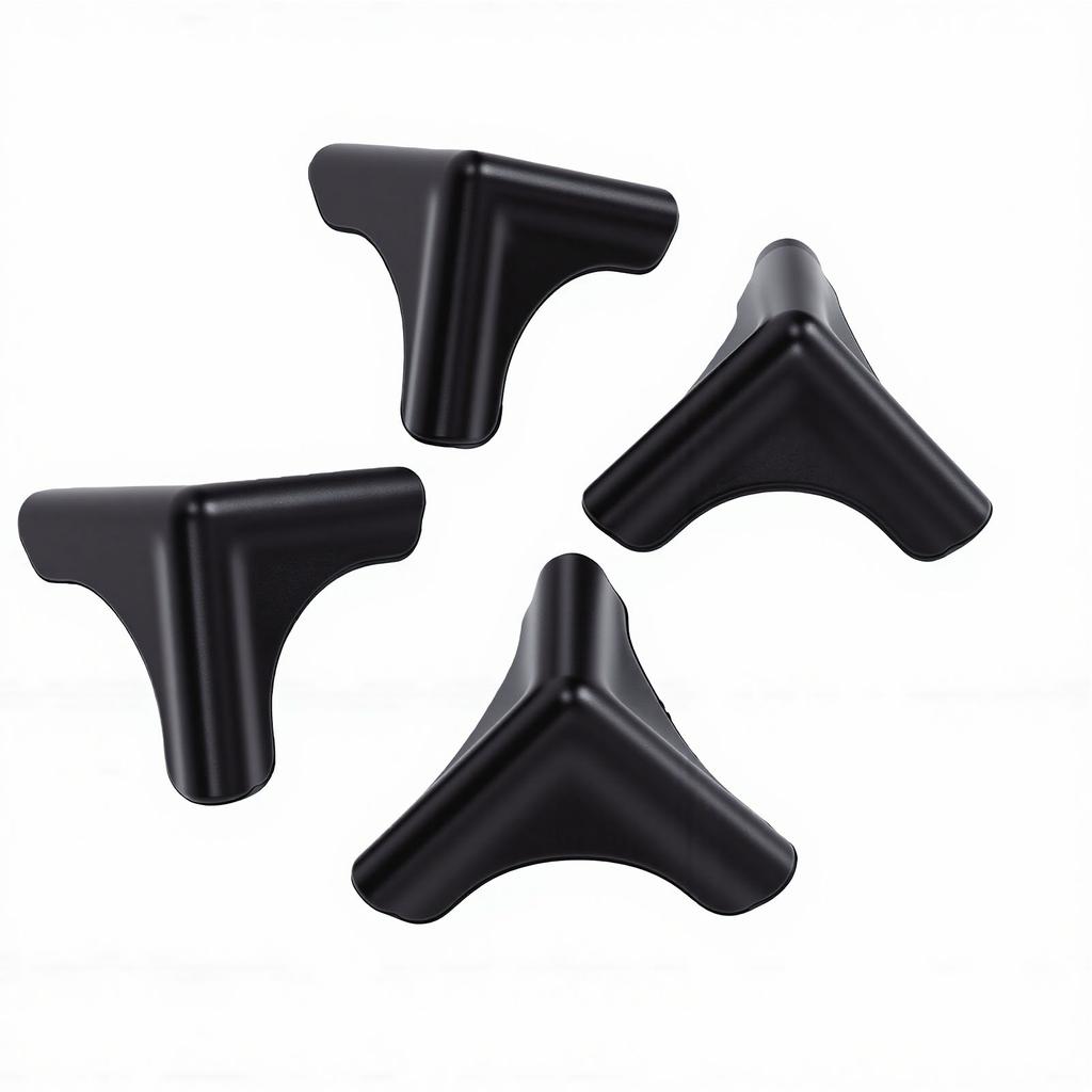 4pcs Silicone Corner Guards Corner Protectors Soft Rugged Self Adhesive   Covers for Table Desk Kitchen Cabinet