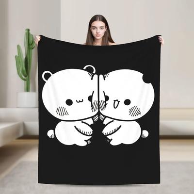 Bubu Dudu Love Flannel Blanket Adults Child  Super Soft Throw Blanket Winter Outdoor Bedspread Sofa Bed Cover