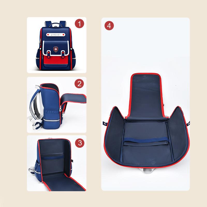 Grundschüler Kinder Britischer Stil Edle getäfelte Rucksäcke für Mädchen Jungen Neue Kinder Einfache Mode Große Taschen