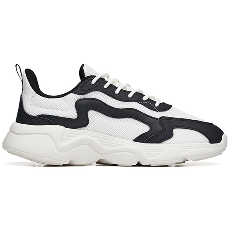 New Anta Dance Battle 2.0 Cushioning Anti Slip And Wear Resistant Low Top Casual Shoes Women's White Black 122238860-2