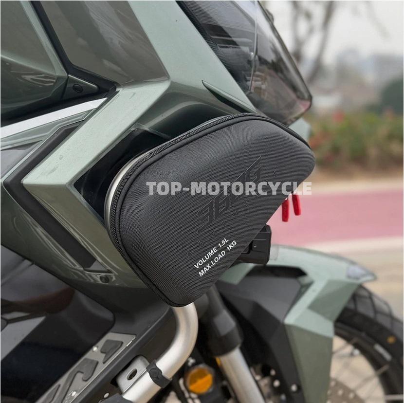 Zongshen 368G Waterproof Quick Release Black Side Bag for Protective Gear and Crash Bar Use