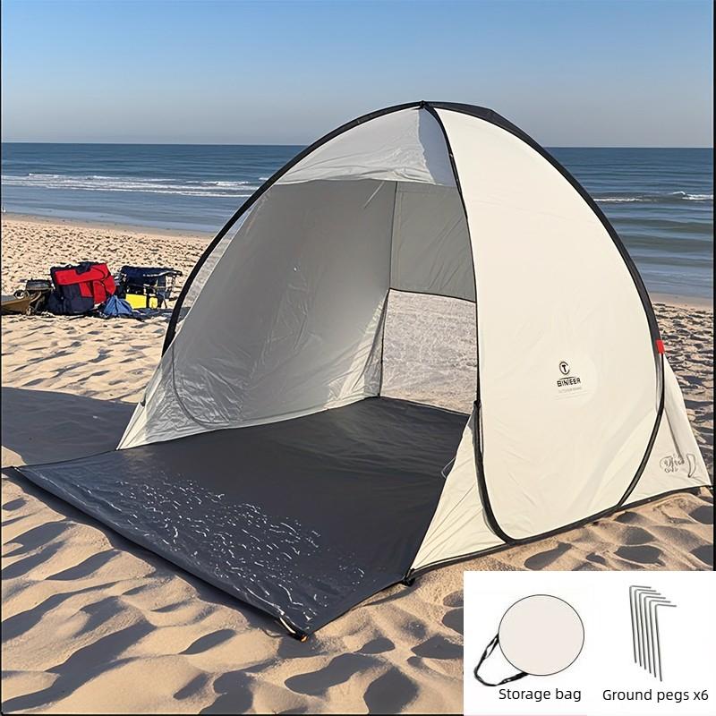 Camping Picnic Tent Outdoor Tent Beach Lawn Quick Setup Sunshade Leisure Wild Camping Easy Disassembly Quick Folding Double 160x150x127cm
