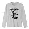 Better Than Yesterday Tropical Palm Trees Beach T Shirt for Summer Vacation Casual  Vintage Washed Streetwear Soft Versatile