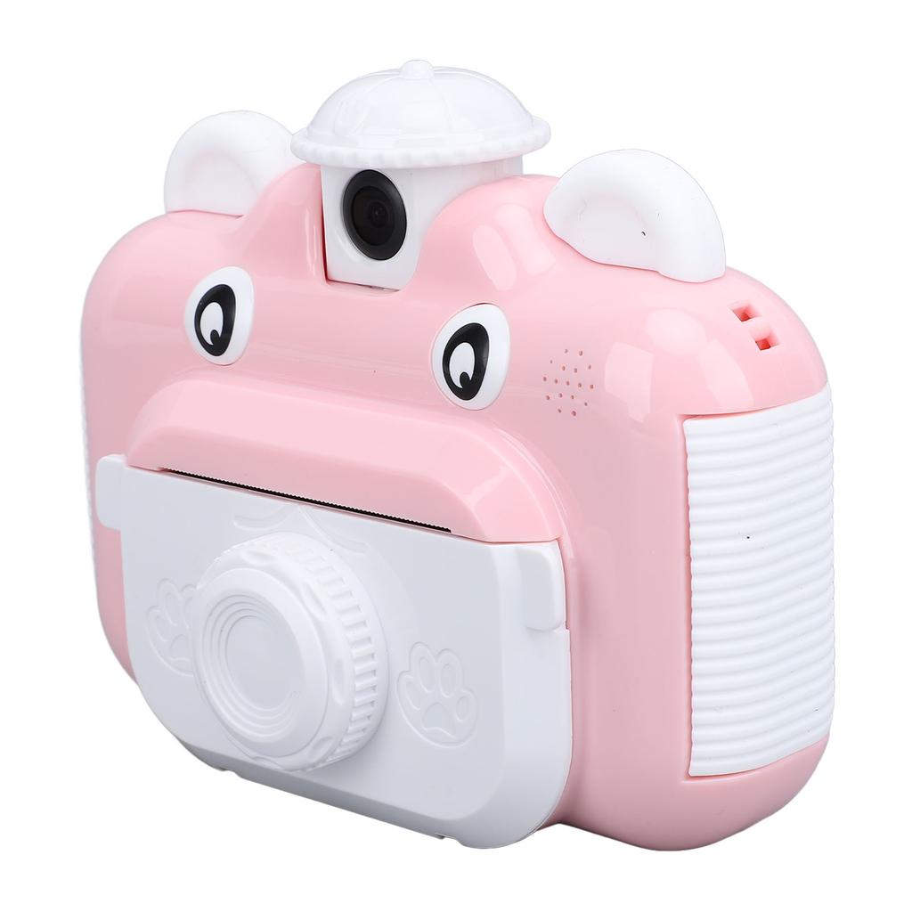 Instant Print Camera for Kids 2.4inch HD 1080P 3 Paper Rolls Lanyard Autofocus 180 Degree Flipping