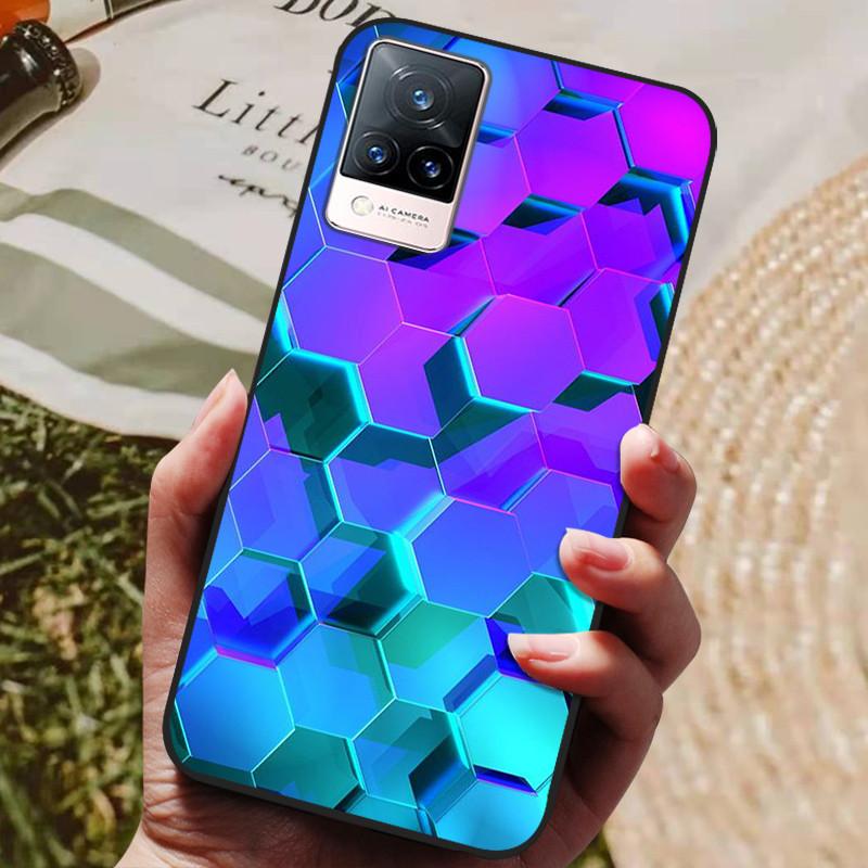 For Vivo V21 5G Case V 21 Silicon Back Cover Phone Case for Vivo V2050 VivoV21 5G Cases Soft Bumper Coque for Vivo V21 5G Fundas