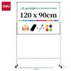 Double-Sided Magnetic Whiteboard 120x90cm with Adjustable Stand for Home Teaching & Training
