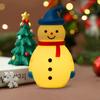 Christmas Snowman Ornament Create with LED Luminous Night Light Atmosphere Hanging Hole Xmas Tree Decoration
