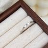 Yousheng Women Ring Simple Style Bright Luster Geometric Smooth Polished Adjustable Decorative Gift Alphabet A-Z Letters Initial Name Finger Ring