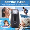 Ear Dryer Multifunctional Thermostatic Design Portable Ear Water Drying Aid for Home Black