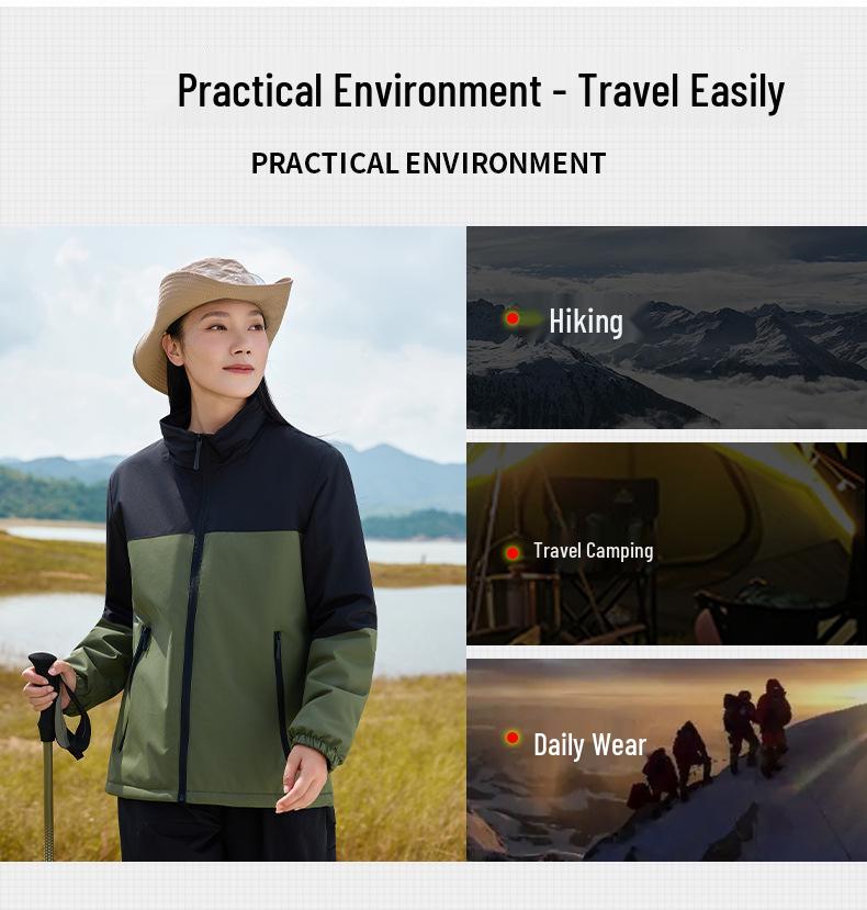 Men's Fleece-Lined Windbreaker: Custom Logo, Warm Work Jacket for Autumn/Winter