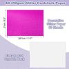 60Sheets Glitter Cardstock A4 Glitter Paper Card Stock Shiny Scrapbook 250gsm Sparkly Paper Large Shimmer for Scrapbook DIY Art