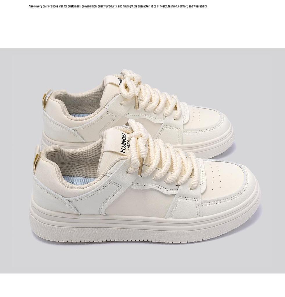 Men's Thick-Soled Height-Boost Sneakers - Trendy Retro Black Low-Top Sports Casual Shoes (ZHQ-ZL8963)