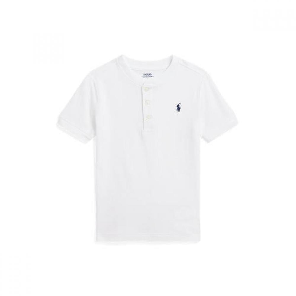Polo Kids Boy 2 7 Cotton Jersey Short Sleeve Henry Shirt Cwpoknib8021229100 2