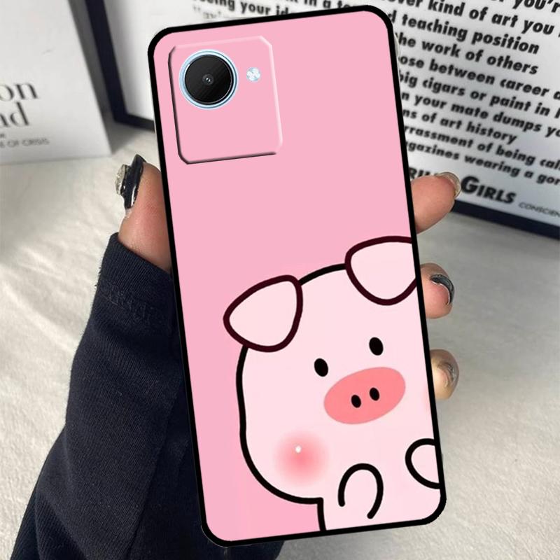 Adorable Cute Pigs Piglets For Realme GT7 Pro GT6 C67 C65 C63 C61 C55 C53 C51 C71 C75 10 11 12 13 14 15 Pro Plus Case
