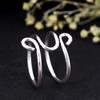 Long Silver Arthritis Splint Ring – Handmade Adjustable Thumb & Finger Support, Therapy Jewelry for Pain & Relief