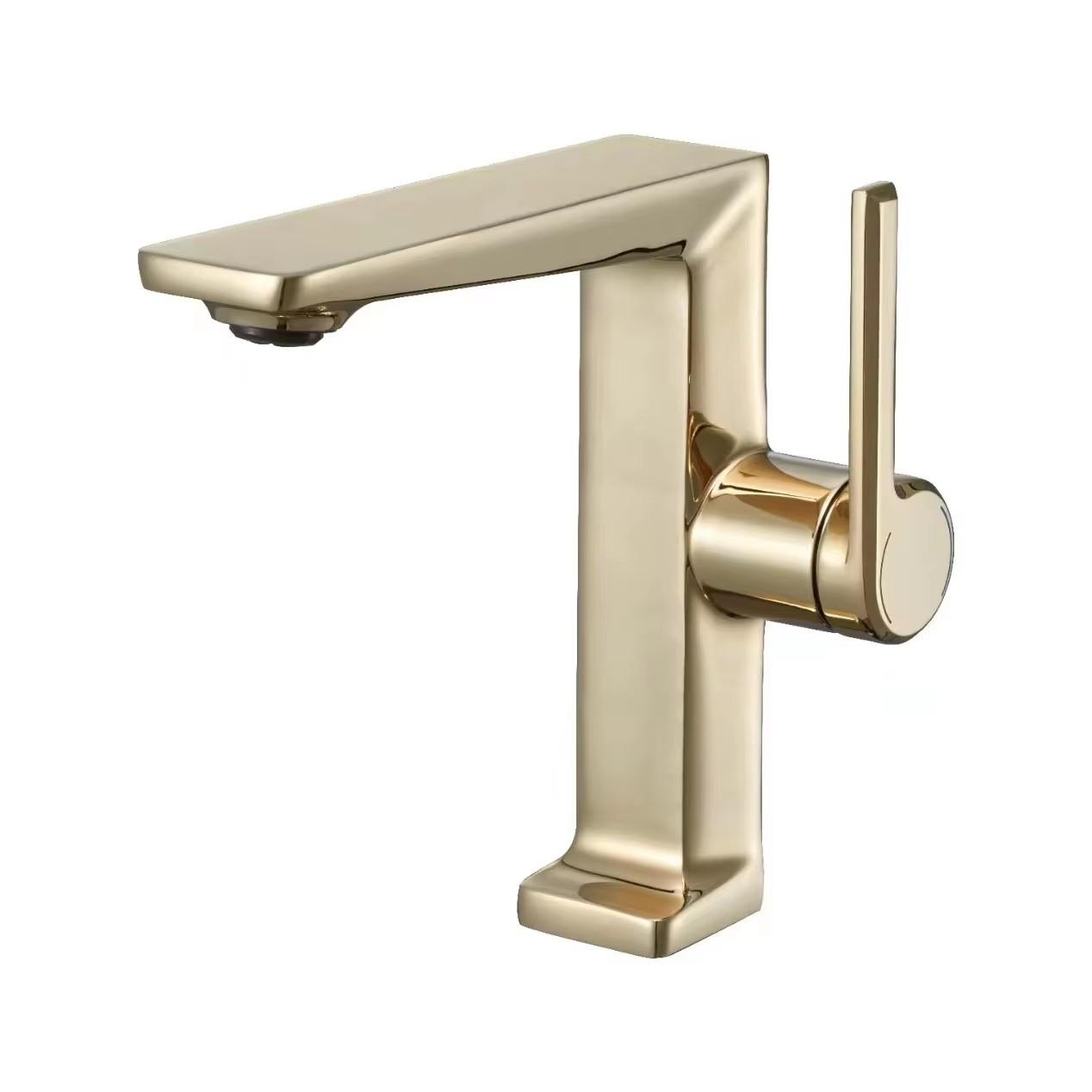 

Tuqiu New Bathroom Basin Faucet Brass Sink Mixer Cold And Hot Rose Gold Water Mixer Sink Tap New Arrival золотой