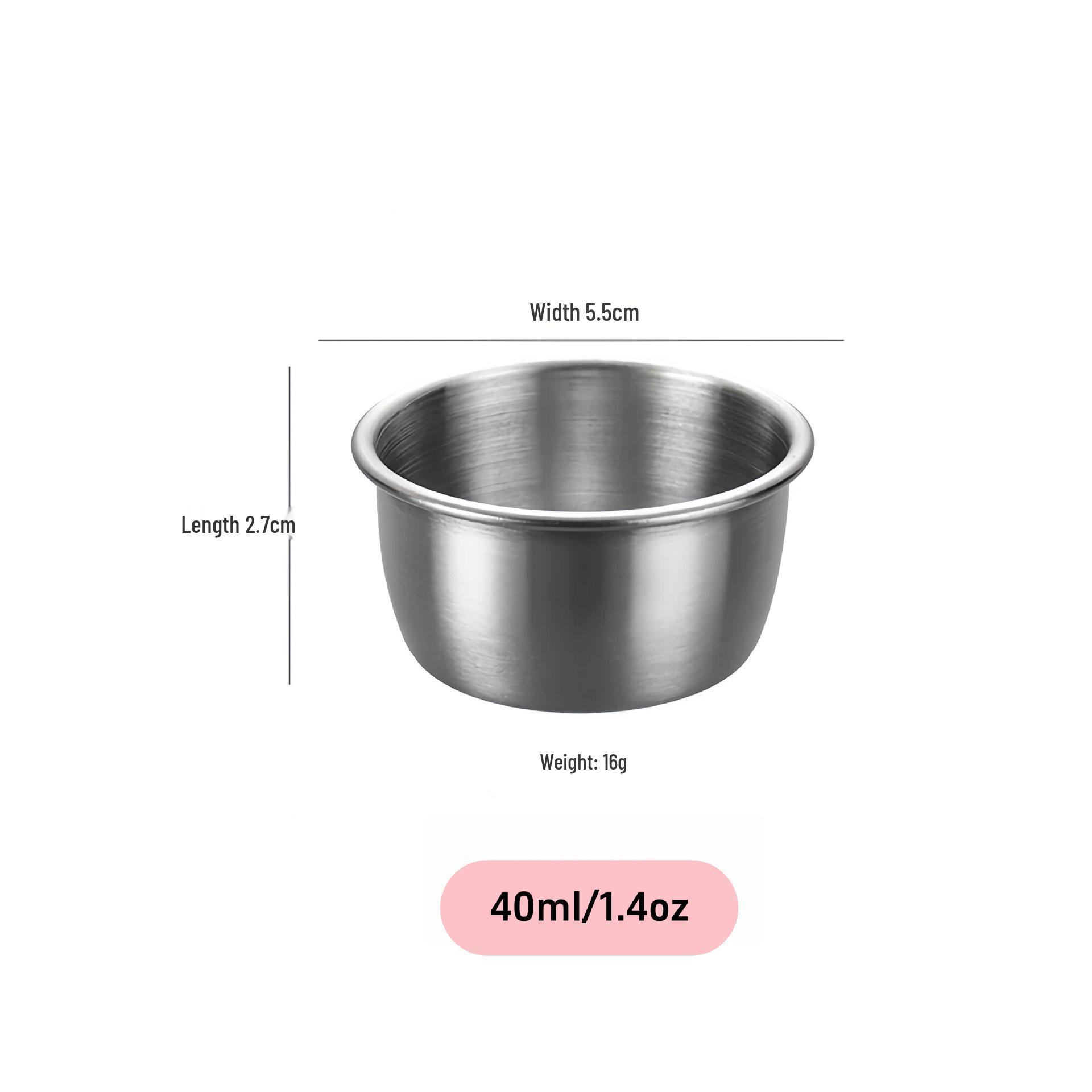 

Міні-піала для приправ з нержавіючої сталі 304 - Кругла кухонна ємність для соєвого соусу/соусу