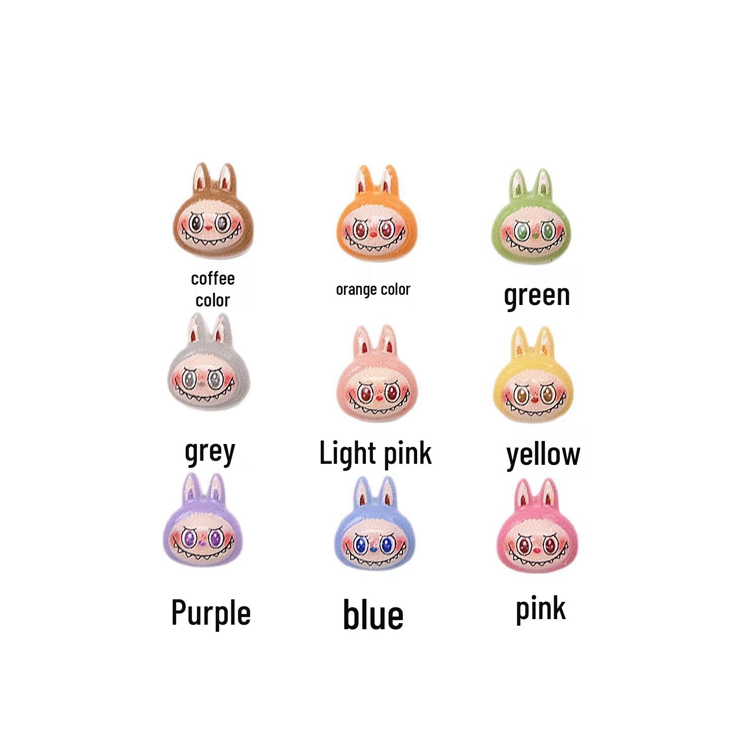 

Очаровательные мультяшные магнитные клипсы для ушей Labubu – Не требуют пирсинга, милые и универсальные серьги