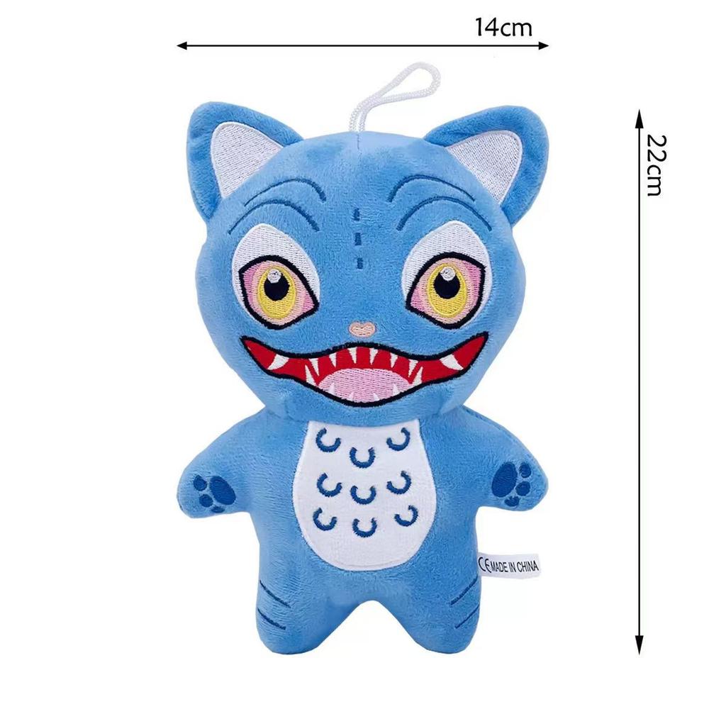 Anime Demon Knuffels Spel Jagers Tijger Knuffeldier Blauwe Tijger Dieren Knuffel Nieuwigheid cadeaus & stickers