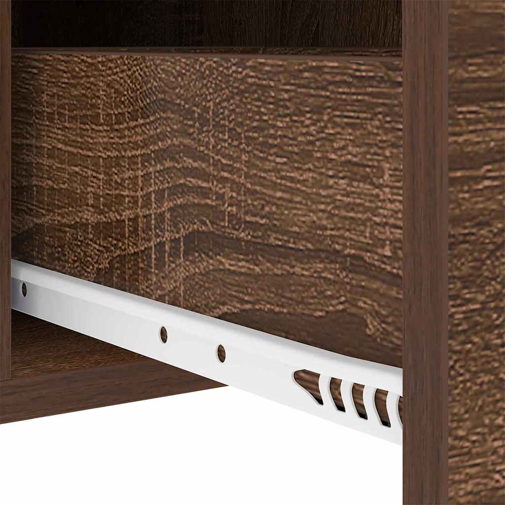 Nightstand Set 2 pcs Brown Oak Look 30 x 48 x 61 cm