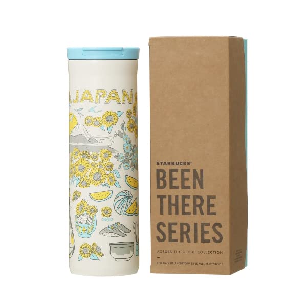 Starbucks Tumbler Coffee Japan Limited Been There Series Stainless Bottle Summer 473ml Sunflower Vacuum Double Structure Regional Local White Model