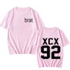 Charli XCX Brat Harajuku Print Women TShirt Street Korean Short Sleeve Summer Cotton Punk Tops Sudaderas Comfortable Clothes