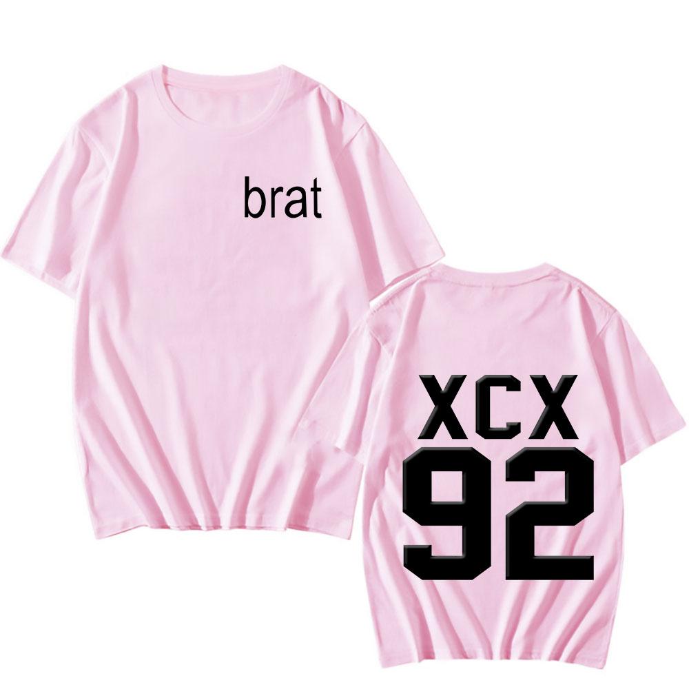 

Charli XCX Brat Harajuku Print Women TShirt Street Korean Short Sleeve Summer Cotton Punk Tops Sudaderas Comfortable Clothes M
