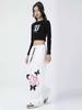 American Graffiti Butterfly Sweatpants: Korean Jazz Street Dance - Women's High-Design Spring/Summer Casual Wear