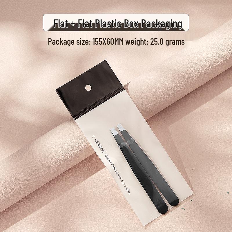 Stainless Steel 96-Piece Eyebrow & Beard Tweezers Set with Double Eyelid Stickers