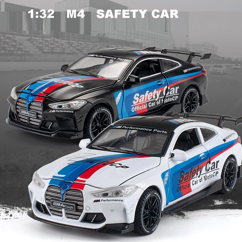 1/32 BWM-M4 Alloy Car Model High Simulation Diecasts Toy with Sound and Light Pull Back Vehicles Decoration Toys for Kids