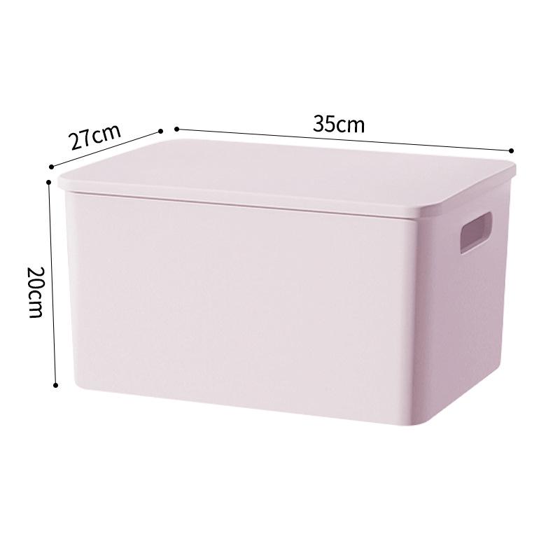 Plastic Storage Box with Lid - Ideal for Clothes, Snacks, and Sundries