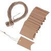 100Pcs Blank Kraft Jewelry Price Wedding Label String Price Tags With String 20M