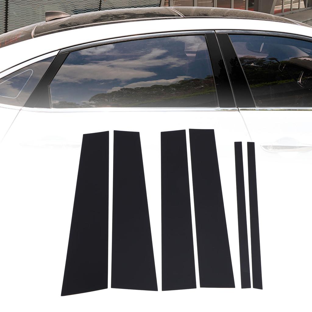 6Pcs Pillar Post Cover Trim Mirrored Finish Weather Resistant Easy Installation Pillar Post Trim for   2004 to 2015