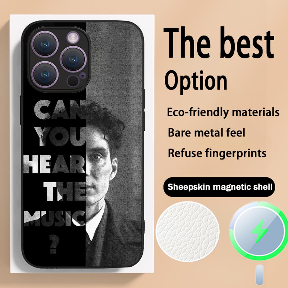 Peaky Blinders Immortal Man poster Phone Case For iPhone 16 15 14 13 12 11 Plus Pro Max High-end Luxury Magsafe Sheepskin