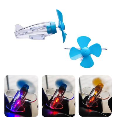 Wind-Powered LED Airplane Ornament - Car & Motorcycle Decoration