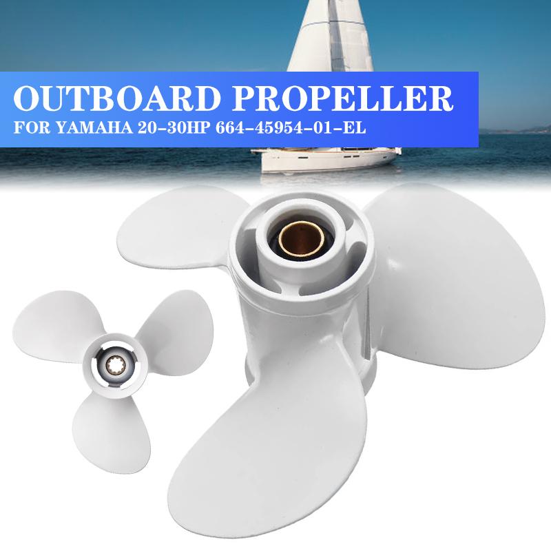 

Морской подвесной гребной винт 9-7/8x12 для Yamaha 20-30HP 664-45954-01-EL, морской гребной винт из алюминиевого сплава с 10 шлицами