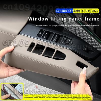 Für BMW X3 G45 2025 LHD Auto-Fensterheberknopf Seitenverkleidung Schutzplatte Automobil-Innenraum-Modifikationszubehör